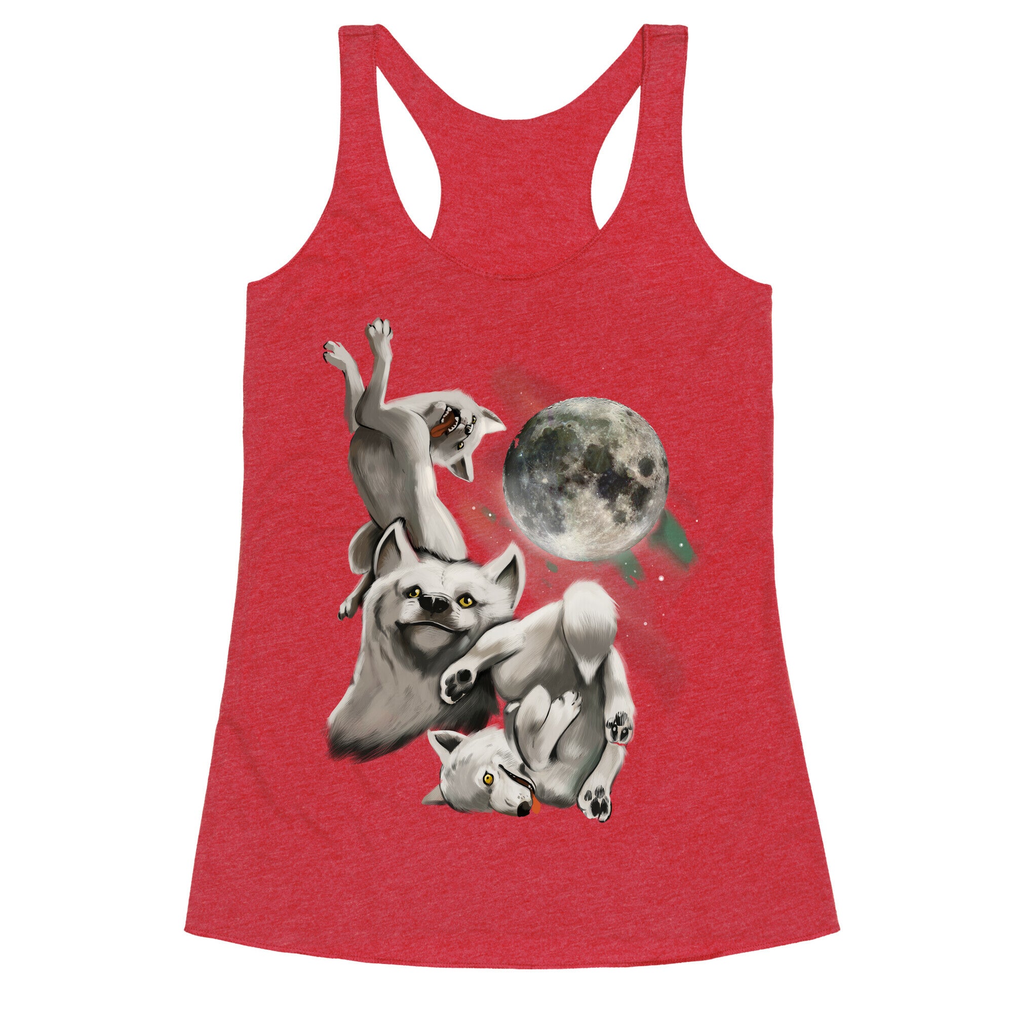 Three Wolf Moon Moon Racerback Tank